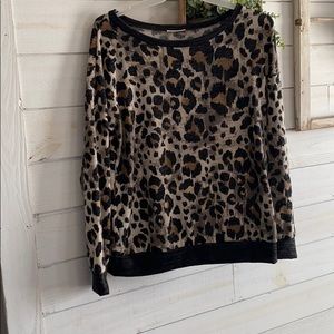 * Leopard sweater - like new!